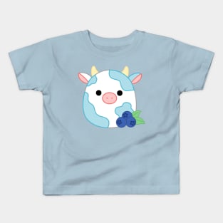 Blueberry Cow Kids T-Shirt